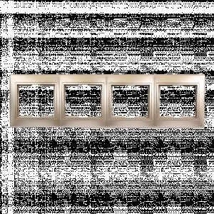 Smartbuy Венера Рамка 4-местная горизонтальная шампань  (SBE-01c-00-FR-4)