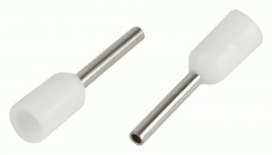 ЭРА наконечник штыревой втулочный изолир. НШВИ 0,5-8, белый (уп. 10 шт, цена за уп) 63348