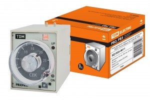 TDM РВ2D-10сек/60мин-5A-220В-8Ц реле времени 4-диап. цокольн. SQ1503-0011