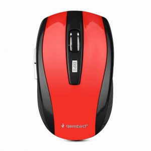Мышь беспров. Gembird MUSW-330-3, 2400 DPI, 2.4ГГц, красный, 18815