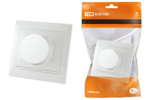 TDM Таймыр диммер поворотн. СУ 1 кл. бел. 220В (керам. осн., 600 Вт) (10!) SQ1814-0024