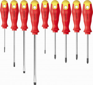 ОНЛАЙТ набор отверток 9шт (крест.PH 3шт, крест.PZ 2шт, шлиц SL 4шт) OHT-Ot02-H9 90567