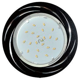 Ecola GX53 H4 DL5386 св-к Вихрь Черный/Алюм. 20x110 FB5386ECB (10!)