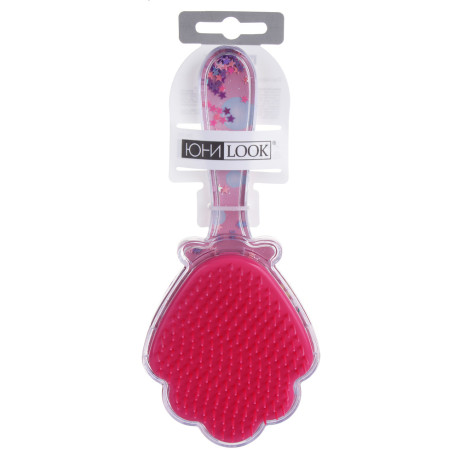 ЮНИLOOK Расческа массажная детская, пластик, 19х9см/17х9см, 3 дизайна, арт.2