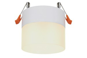 Ecola GX53 H4 5373 св-к встраив. СПОТ без обода Белый матовый 83x87 SR533WECB (10!)