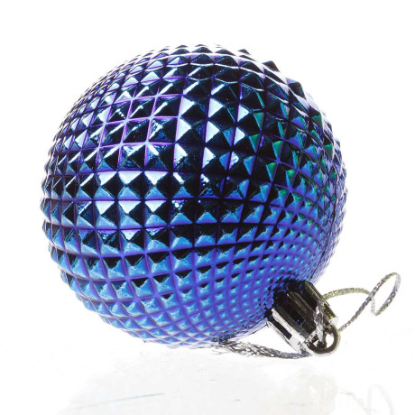 Шар Т101 6шт 6см(фактур.шипы) микс (120)