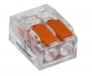 IEK GENERICA клемма с рычагом СМК 228-412 2х(0,2-4мм2), 32А (уп.100шт, цена за шт) UKZ60-412-100-G