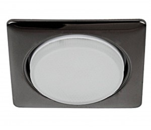 ЭРА св-к встр. под лампу GX53 квадр. 220V 13W черный металл KL71 BK/1 (аналог 616838) 3701