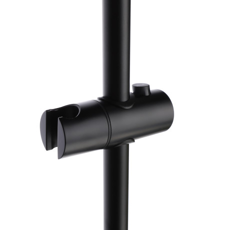 СоюзКран Стойка с набором для душа, лейка 1 режим, шланг 150см, стойка 60см, черный