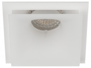 ЭРА MR16 GU5.3 KL102 WH св-к встр. 82х82х51(врез. d73мм) белый алюм/пласт 3292