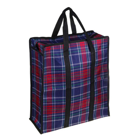 Сумка хозяйственная тм VETTA Шотландка, 35x40x15см, 21л, до 8кг, полипропилен, 3 цвета