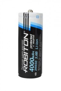 Ак-р Robiton 26650 4000mAh 3,6V Li26650 с защитой PK1, 13010