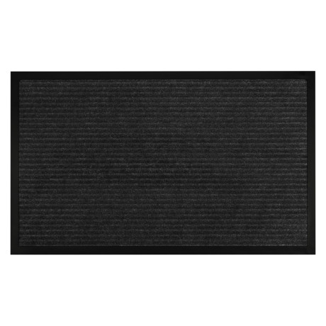 Коврик придверный, влаговпитывающий, SINDBAD Т202/5 50х80смх8мм, темно-серый (полоска)