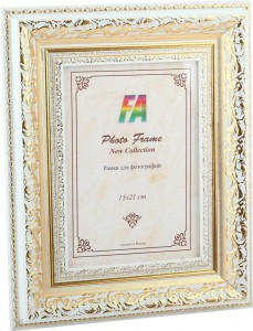 Фоторамка FA пластик "Версаль" белый 15х21 0527