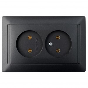 Bylectrica СТИЛЬ Роз. 2-местн. СУ черный графит, (РС16-307 черный графит)