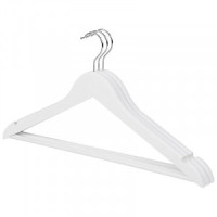 Вешалка-плечики 45см, дерево с перекладиной, 3 шт/уп, белый 311387 Рыжий кот