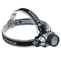 Фонарь налобный, тм ЕРМАК, 14 ярк. LED, 3xAAA, 6х4,2 см