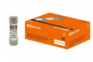 TDM плавкая вставка (предохранитель) ПВЦ-С3 14х51  2А (20!) SQ0729-0012