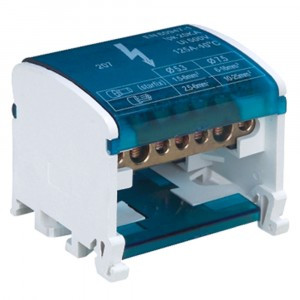 Stekker шина нулевая в корпусе на DIN-рейку 2х7 L+PEN (кросс-модуль) LD505-207 39680