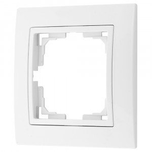 Bylectrica УЮТ рамка 1 мест. (с несъемной декор. рамкой), белый, (ЮЛИГ.735212.275-40)