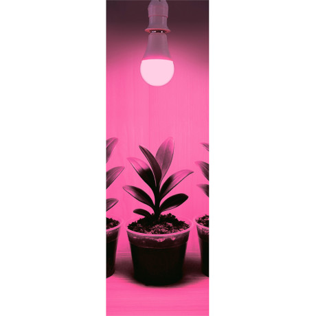 INBLOOM Лампочка для растений, 5x5.4см, 80LED (52R+28B), Е27, 3.6Вт, PC