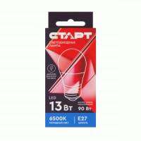 СТАРТ лампа св/д Шар G45 E27 13W(1040lm) 6500K 6K 80x45 матов пласт/алюм IC-драйвер 1354