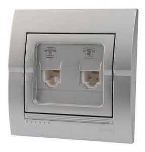 Lezard DERIY роз. СУ 2 мест. телеф. евро металлик серый