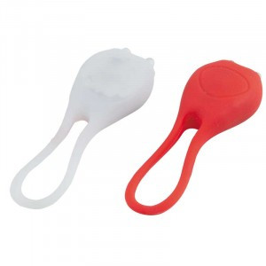 Минифонарик велосипедный XC-995 (комплект 2шт) микс в транспортной упаковке: 2 подупаковки красный+б