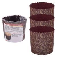 Форма д/выпечки однор. н-р 3шт/уп, цена за уп (кратность 12шт!!!) 9*9см 8-110 Мультидом