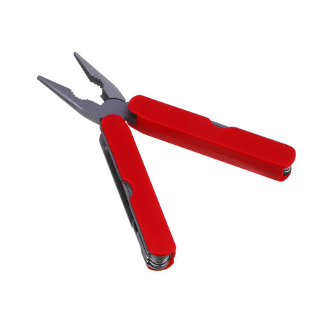 Мультитул многофункциональный тм ЕРМАК, 11 функций, нержавеющая сталь, 10 см, красн.