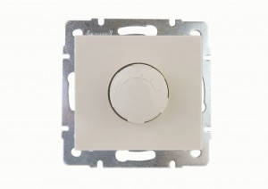 Lezard RAIN мех. диммер СУ 800W крем (корпус PC) 703-0388-115