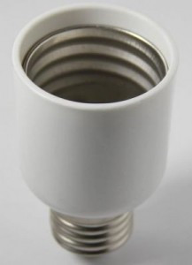 EKF Переходник E27-E40, белый,  AD-E27-E40-w