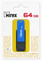 Флэш-диск USB 64 ГБ  Mirex CITY BLUE 64GB (ecopack)