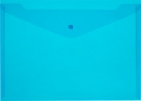 Папка-конверт на кнопке 180 Элементари, син.10шт/уп 1026495