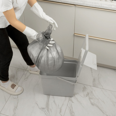 Пакеты для мусора 60 л x 50 шт. серые, Home Palisad