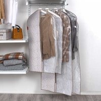 Чехол д/одежды 60*100см, нетканый материал, окошко ПВХ, ЛИСТЬЯ 75086 Master House