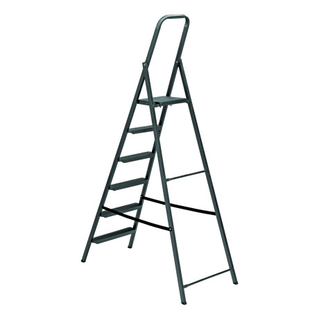 Стремянка 6 ступеней, компактная, стальная Сибртех