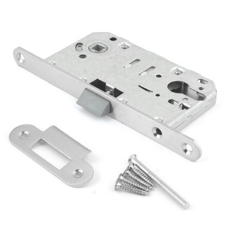 Замок врез БЕСШУМНЫЙ 5300-P-NIS (мат. никель) Apecs (межос -85мм) \5 (40)