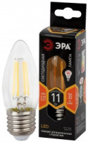 ЭРА F-LED свеча C35 E27 11W(960lm) 2700K 2K филамент (нитевидная) прозр. 100х35 B35-11W-827-E27 2730