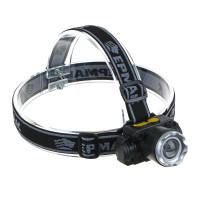 ЕРМАК Фонарик налобный, XPE, 5 Вт, 73х35х64 см, 3 режима, 1500мАч, USВ кабель, пластик