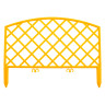 Забор декоративный "Сетка", 24 х 320 см, желтый, Palisad