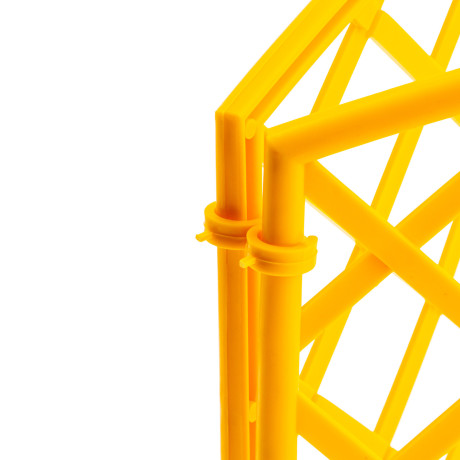 Забор декоративный "Сетка", 24 х 320 см, желтый, Palisad