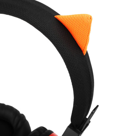 BY Наушники проводные накладные Ушки, динамики 40мм, кабель 1.2M, 32Ом