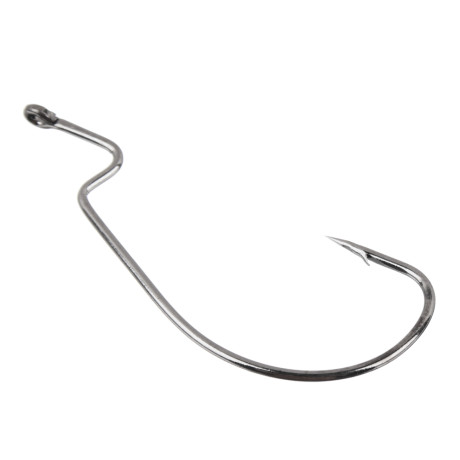 AZOR FISHING Набор крючков 5шт, оффсетный №2, 1,1/0,2/0,3/0, высокоугл. сталь, черный никель