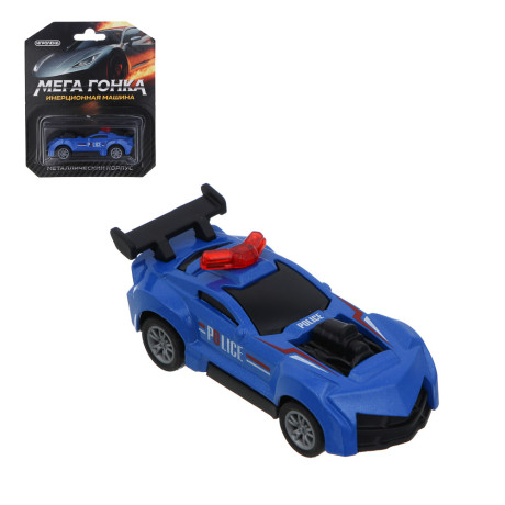 ИГРОЛЕНД Машинка "Мегагонка", инерция, металл, 10,9х13х3 см, 18 дизайнов