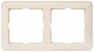 Systeme Electric W59 рамка СУ 2 мест. слон. к. КД-2-28 (60!)