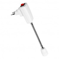Smartbuy переходник вилка-патрон Е14 гибкий 150мм с выключателем, белый SBL-NL-003