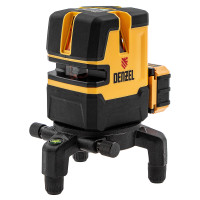 Лазерный уровень LX 06 Green, 30 м, 520 нм, аккумулятор Li 5200 mAh, резьба 5/8&quot; Denzel