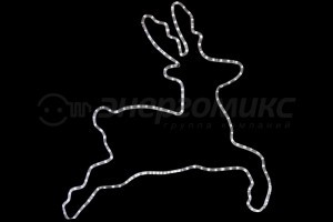 Фигура "Бегущий олень" белый,  размер 87*84 см  501-326 Neon Night