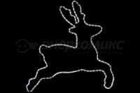 Фигура &quot;Бегущий олень&quot; белый,  размер 87*84 см  501-326 Neon Night